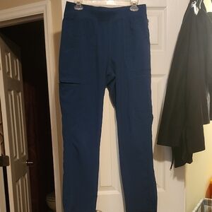 Blue Cargo Scrub Pants